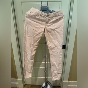 Express Jeans Size 4. Light peach color Zelda Slim Fit. Extra Low Rise